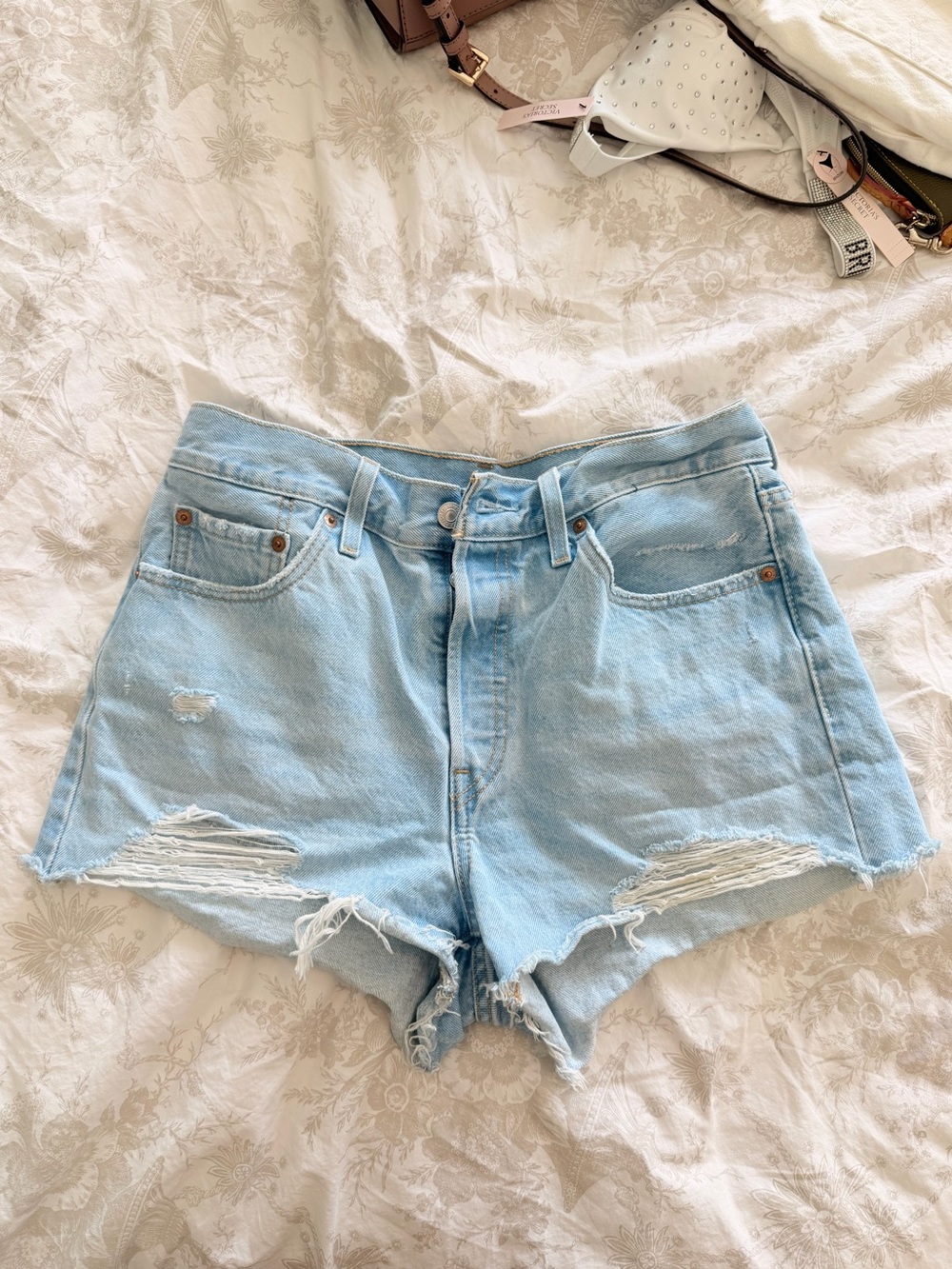 Levi's 501 High Rise Denim Shorts
